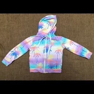 EUC ACOOLA Cotton Rainbow Hoodie Sweatshirt 5